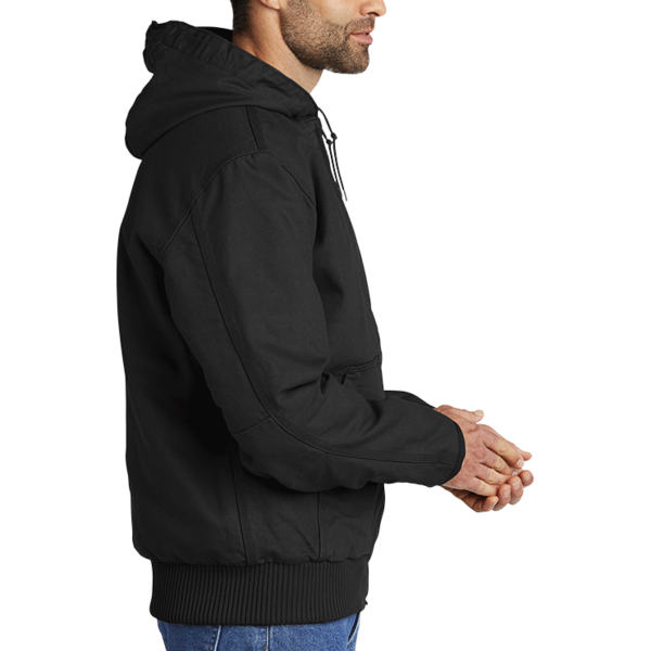 Carhartt Washed Duck Active Jac, Black, Right Sleeve view