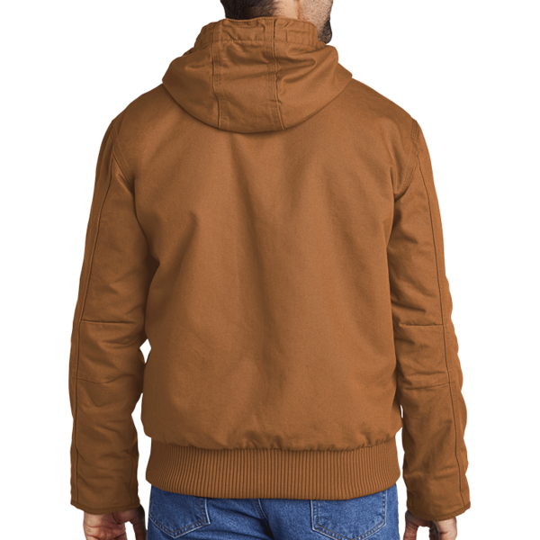 Carhartt Washed Duck Active Jac, Carhartt Brown, Back view