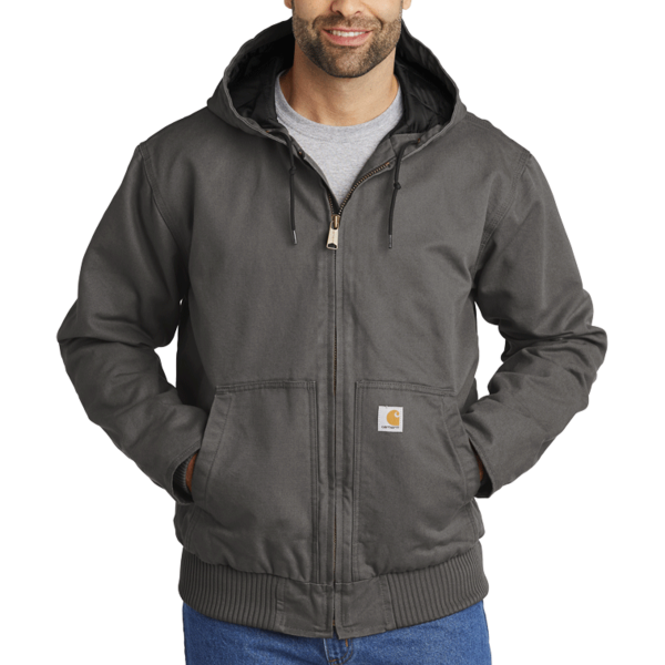 Carhartt Washed Duck Active Jac, Gravel, Front view