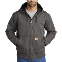 Carhartt Washed Duck Active Jac, Gravel, Front view