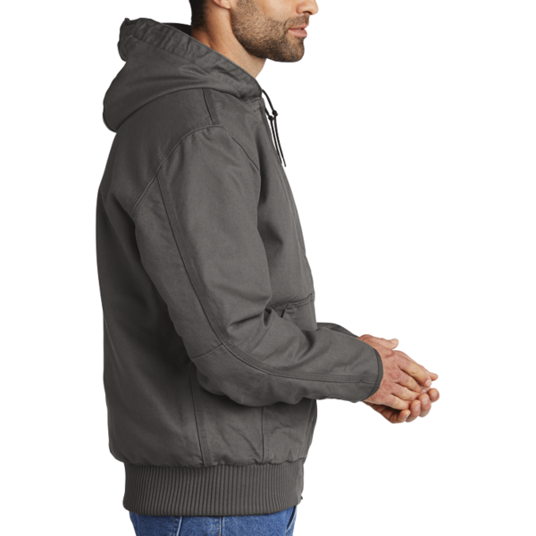 Carhartt Washed Duck Active Jac, Gravel, Right Sleeve view