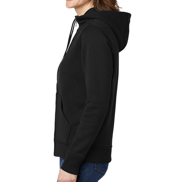 Carhartt Women's Clarksburg Full Zip Hoodie, Black, Left Sleeve view