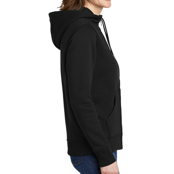Carhartt Women's Clarksburg Full Zip Hoodie, Black, Right Sleeve view