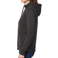 Carhartt Women's Clarksburg Full Zip Hoodie, Carbon Heather, Left Sleeve view