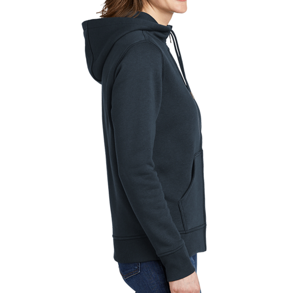 Carhartt Women's Clarksburg Full Zip Hoodie, Navy, Right Sleeve view