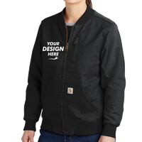 Carhartt Women's Rugged Flex ® Crawford Jacket, Black, Front view, Mockup