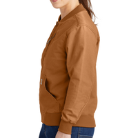 Carhartt Women's Rugged Flex ® Crawford Jacket, Carhartt Brown, Left Sleeve view