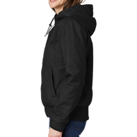 Carhartt Women's Washed Duck Active Jac, Black, Left Sleeve view