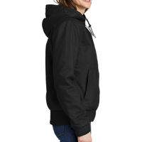 Carhartt Women's Washed Duck Active Jac, Black, Right Sleeve view