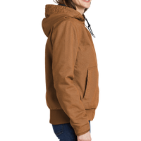 Carhartt Women's Washed Duck Active Jac, Carhartt Brown, Right Sleeve view