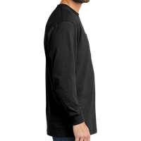 Carhartt Workwear Pocket Long Sleeve T Shirt, Black, Right Sleeve view