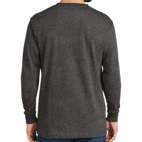 Carhartt Workwear Pocket Long Sleeve T Shirt, Carbon Heather, Back view