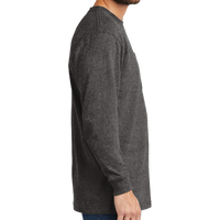 Carhartt Workwear Pocket Long Sleeve T Shirt, Carbon Heather, Right Sleeve view