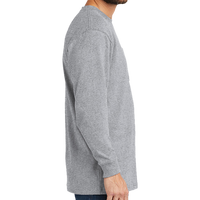 Carhartt Workwear Pocket Long Sleeve T Shirt, Heather Grey, Right Sleeve view