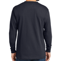 Carhartt Workwear Pocket Long Sleeve T Shirt, Navy, Back view