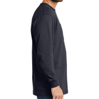 Carhartt Workwear Pocket Long Sleeve T Shirt, Navy, Right Sleeve view