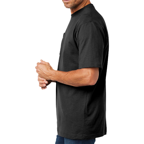 Carhartt Workwear Pocket Short Sleeve T Shirt, Black, Left Sleeve view