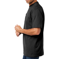 Carhartt Workwear Pocket Short Sleeve T Shirt, Black, Left Sleeve view