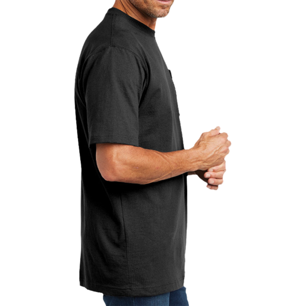 Carhartt Workwear Pocket Short Sleeve T Shirt, Black, Right Sleeve view