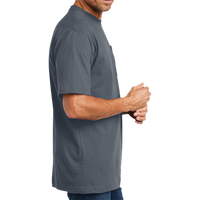 Carhartt Workwear Pocket Short Sleeve T Shirt, Bluestone, Right Sleeve view