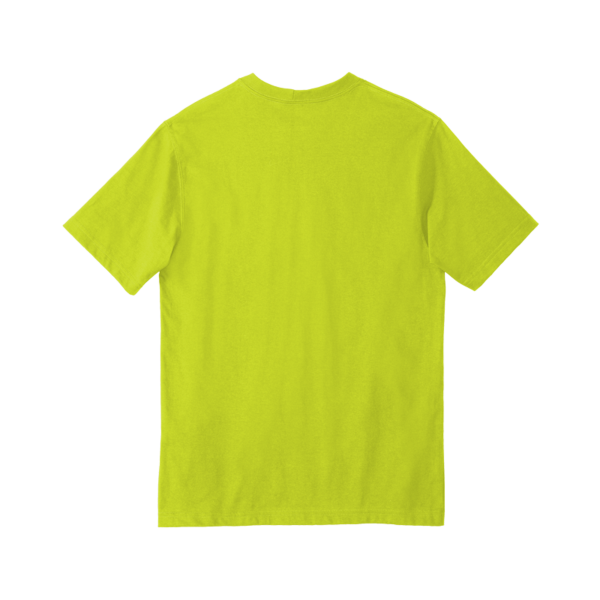 Carhartt Workwear Pocket Short Sleeve T Shirt, Brite Lime, Back view