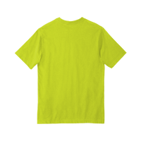 Carhartt Workwear Pocket Short Sleeve T Shirt, Brite Lime, Back view