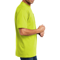 Carhartt Workwear Pocket Short Sleeve T Shirt, Brite Lime, Right Sleeve view