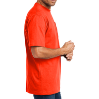 Carhartt Workwear Pocket Short Sleeve T Shirt, Brite Orange, Right Sleeve view