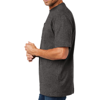 Carhartt Workwear Pocket Short Sleeve T Shirt, Carbon Heather, Left Sleeve view