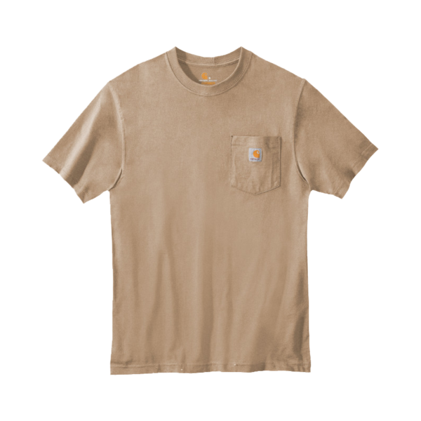 Carhartt Workwear Pocket Short Sleeve T Shirt, Desert, Front view