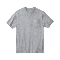 Carhartt Workwear Pocket Short Sleeve T Shirt, Heather Grey, Front view