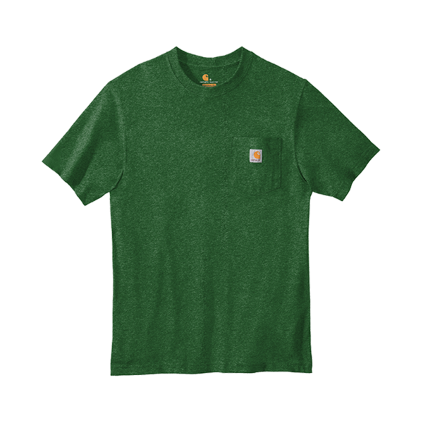 Carhartt Workwear Pocket Short Sleeve T Shirt, North Woods Heather, Front view
