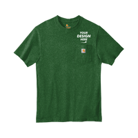 Carhartt Workwear Pocket Short Sleeve T Shirt, North Woods Heather, Front view, Mockup