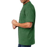 Carhartt Workwear Pocket Short Sleeve T Shirt, North Woods Heather, Left Sleeve view