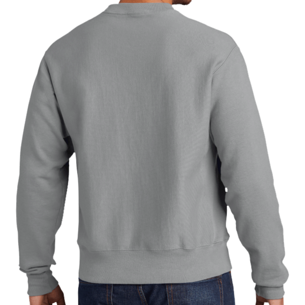 Champion Reverse Weave ® Garment Dyed Crewneck Sweatshirt, Concrete, Back view