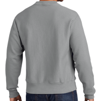 Champion Reverse Weave ® Garment Dyed Crewneck Sweatshirt, Concrete, Back view