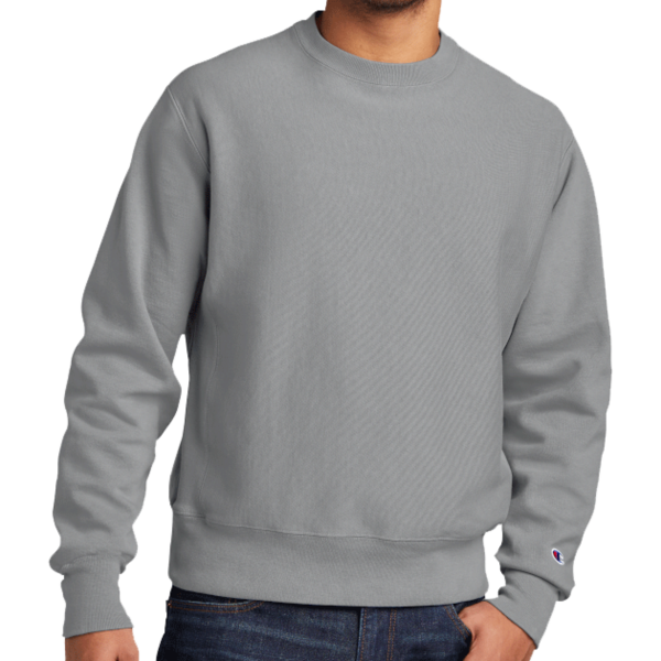 Champion Reverse Weave ® Garment Dyed Crewneck Sweatshirt, Concrete, Front view