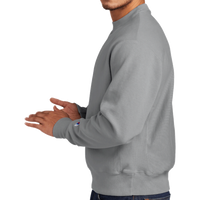 Champion Reverse Weave ® Garment Dyed Crewneck Sweatshirt, Concrete, Left Sleeve view
