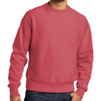 Champion Reverse Weave ® Garment Dyed Crewneck Sweatshirt, Crimson, Front view