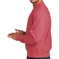 Champion Reverse Weave ® Garment Dyed Crewneck Sweatshirt, Crimson, Left Sleeve view