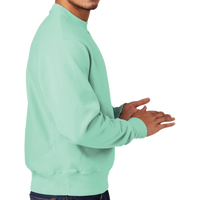 Champion Reverse Weave ® Garment Dyed Crewneck Sweatshirt, Pale Seafoam, Right Sleeve view