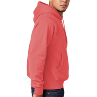 Champion Reverse Weave ® Garment Dyed Hooded Sweatshirt, Coral Craze, Right Sleeve view