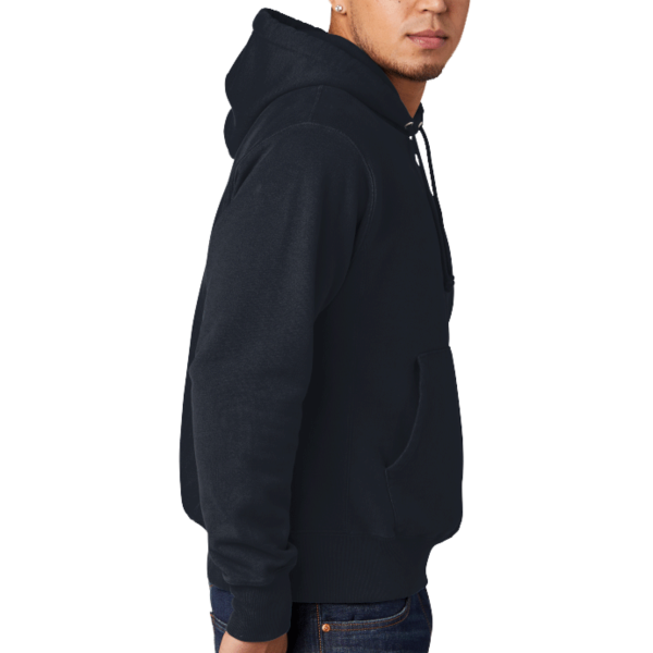 Champion Reverse Weave ® Garment Dyed Hooded Sweatshirt, Navy, Right Sleeve view