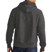 Champion Reverse Weave ® Garment Dyed Hooded Sweatshirt, New Railroad, Back view