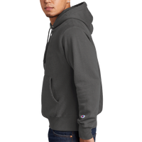 Champion Reverse Weave ® Garment Dyed Hooded Sweatshirt, New Railroad, Left Sleeve view