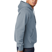 Champion Reverse Weave ® Garment Dyed Hooded Sweatshirt, Saltwater, Right Sleeve view