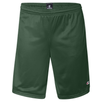 Champion Unisex 9" Mesh Shorts with Pockets, Athletic Dark Green, Front view