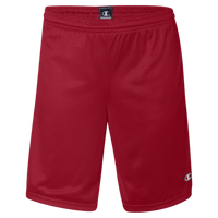 Champion Unisex 9" Mesh Shorts with Pockets, Scarlet, Front view