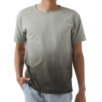 Champion Unisex Classic Jersey Dip Dye T-Shirt, Army Ombre, Front view