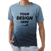 Champion Unisex Classic Jersey Dip Dye T-Shirt, Black Ombre, Front view, Mockup